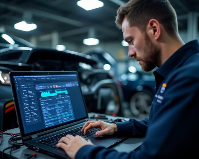 Teknisi Nebula Tuners sedang melakukan kalibrasi ECU